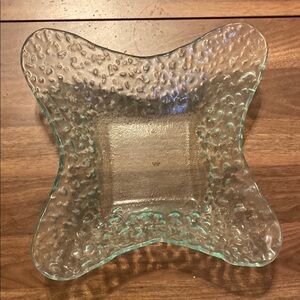 Kirklands Hammered Glass Star Serving Decorative Bowl
